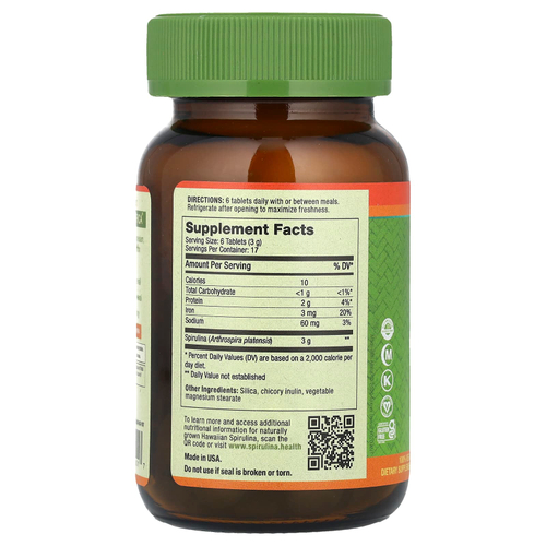 Nutrex Hawaii, Pure Hawaiian Spirulina®, 500 мг, 100 таблеток