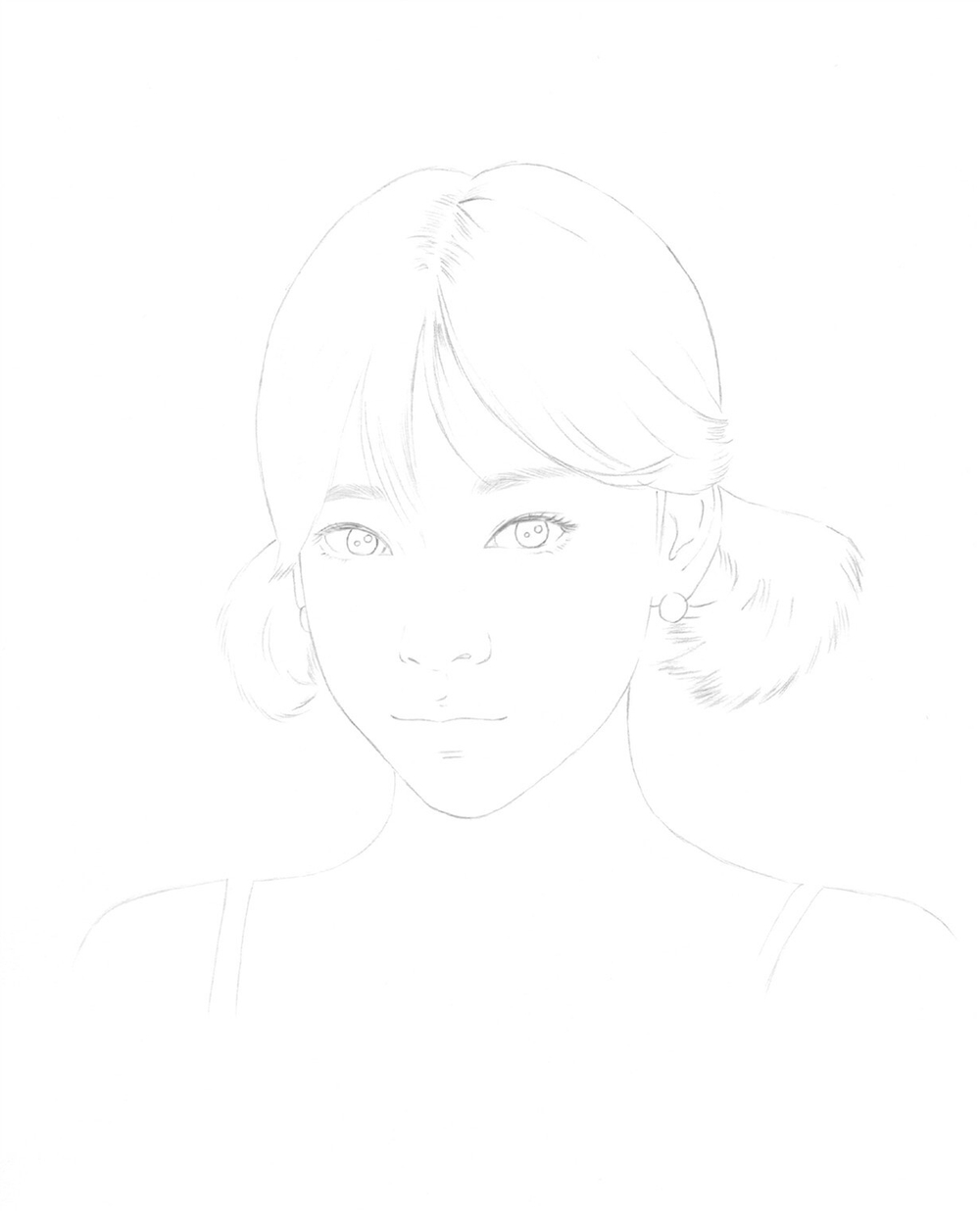 Draw girl. Coloring book (Распродано)
