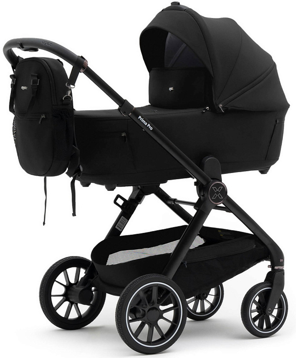 Коляска Agex Prima Pro 3 в 1 с автокреслом i-Team Black APP626 Black (Черный)