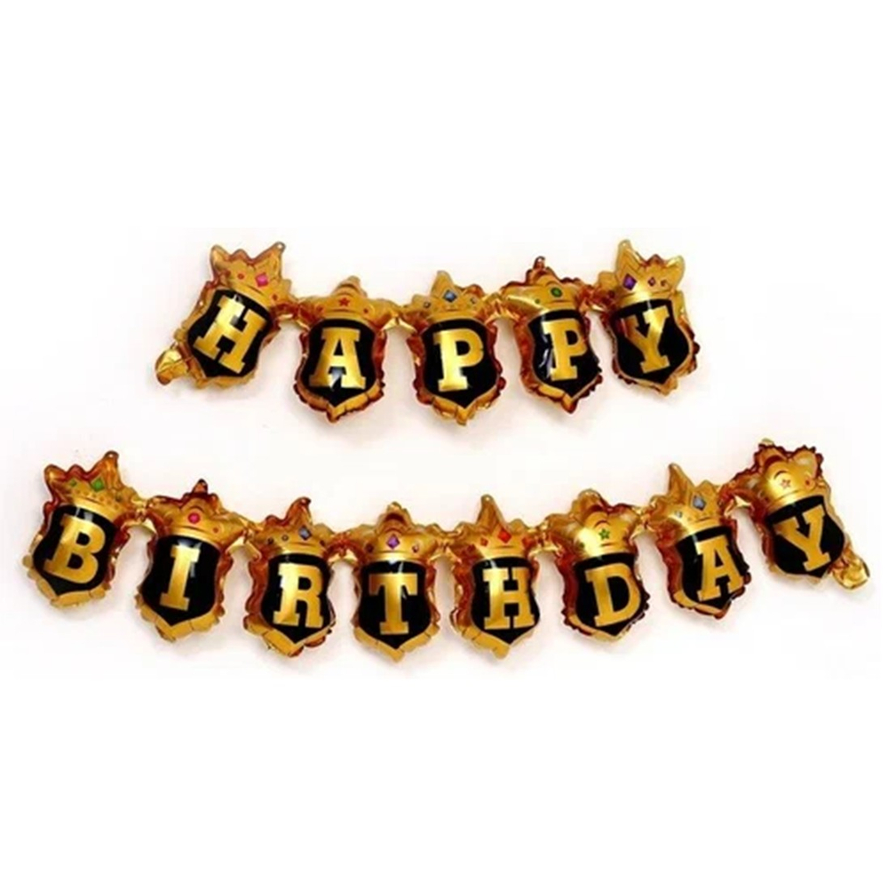 Набор шаров-букв AIR «Happy Birthday. Короны», 99 см