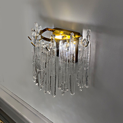 Настенный светильник 771331 gold/clear