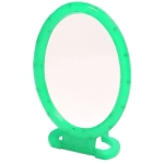 Зеркало настольное в пластиковой оправе «Практик» овал, подвесное 17*13см