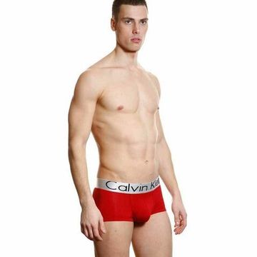 Мужские трусы боксеры вишневые Calvin Klein Steel Cherry