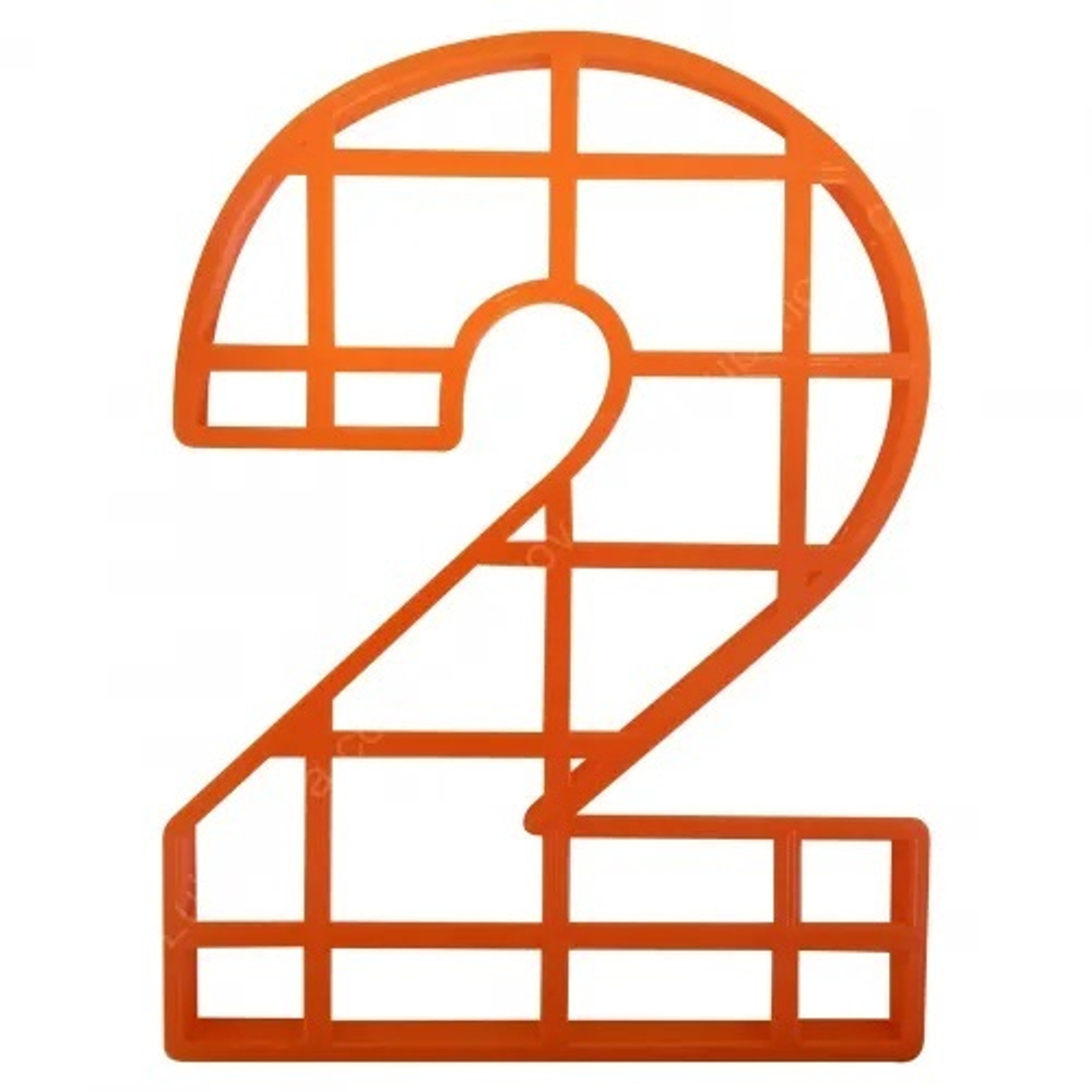 Форма для торта "Цифра 2", 25 см, 1 шт.