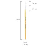 Кисть ПИФАГОР, из ворса пони, круглая, № 1, 200830