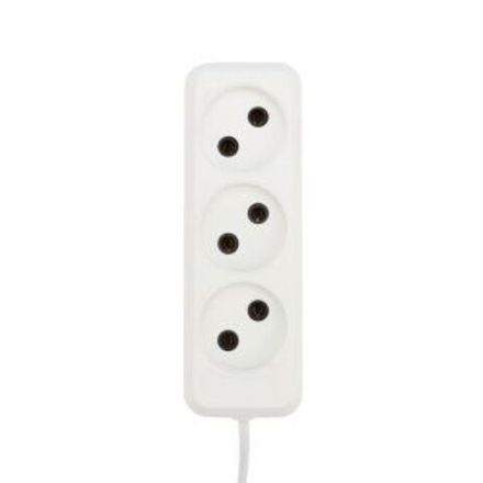 Удлинитель 3 гнезда, 5м, 2х0,75мм², б/з, белый REXANT