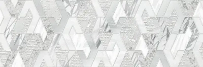 Декоративная плитка ALMA Ceramica DWU11AVA707 Alva 60x20 серая матовая под камень / с орнаментом