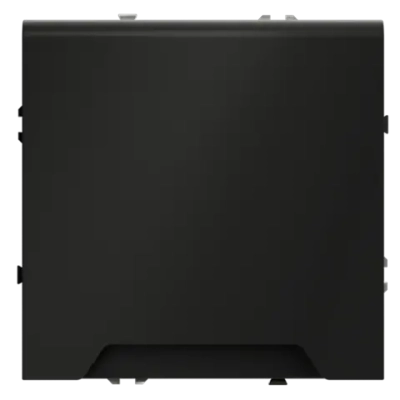 Розетка встраиваемая VOLTUM S70 с заземлением, защитными шторками и крышкой 16А, (черный матовый)