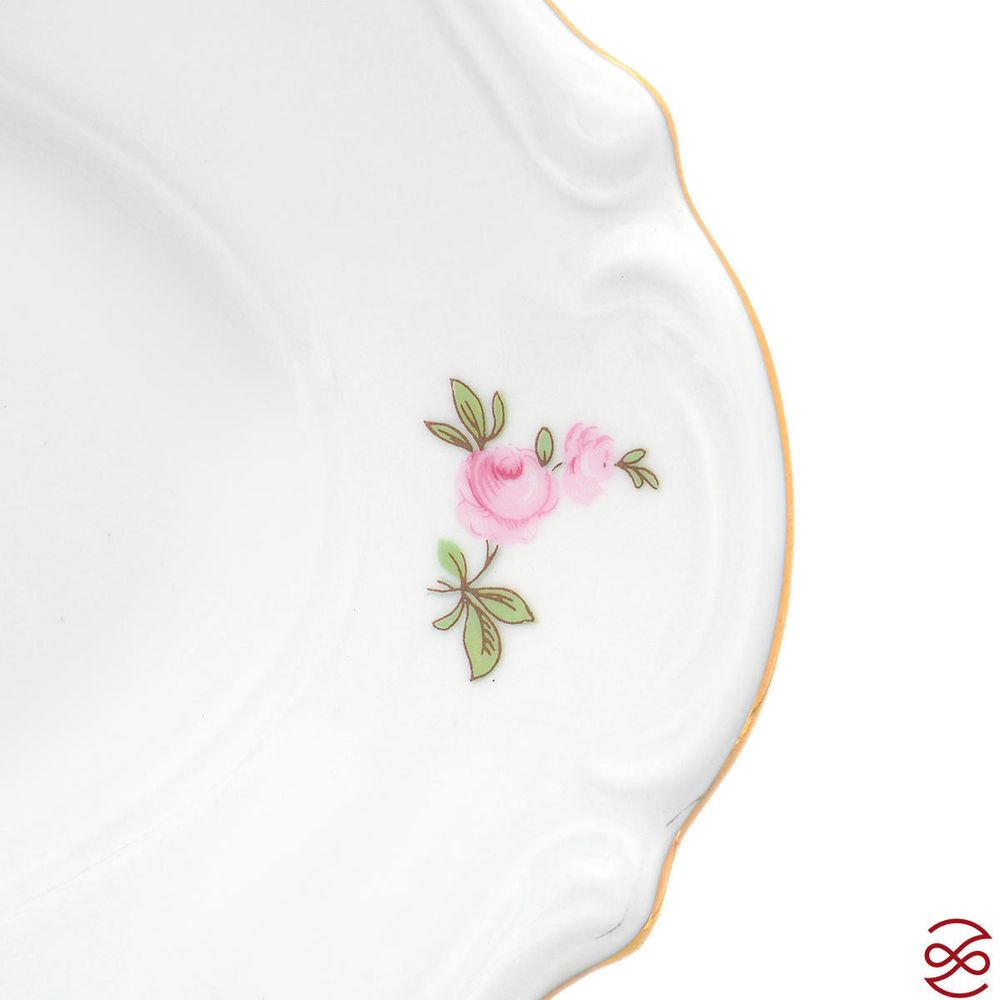 Блюдо овальное плоское 22 см Repast Мейсенский букет