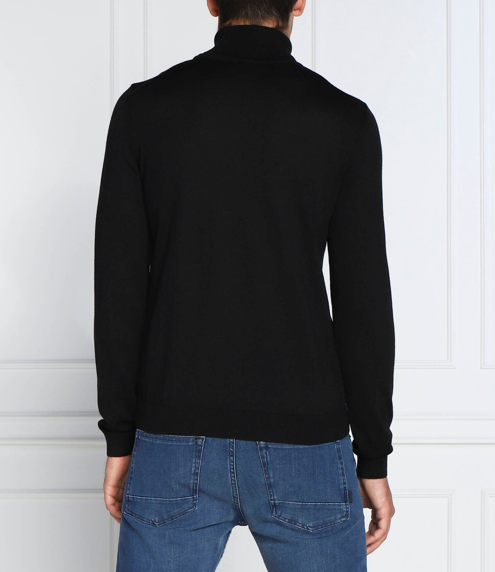 Хлопковый гольф musso-p BOSS BLACK - черный(50468262)