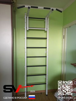 Монтаж шведской стенки Sv Sport в бетонные, кирпичные стены