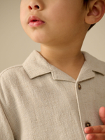 Рубашка с коротким рукавом для мальчика Next AB6-486, Бежевый