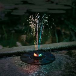 USL-S-825-PT180 RGB FOUNTAIN Садовый светильник на солнечной батарее Фонтан. Плавающий. 12 светодиодов. RGB свет. 1xАA Ni-Mh аккумулятор в-к. IP44. TM Uniel