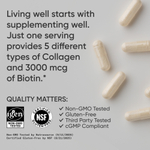 Sports Research, Multi Collagen, коллаген с биотином, 90 капсул