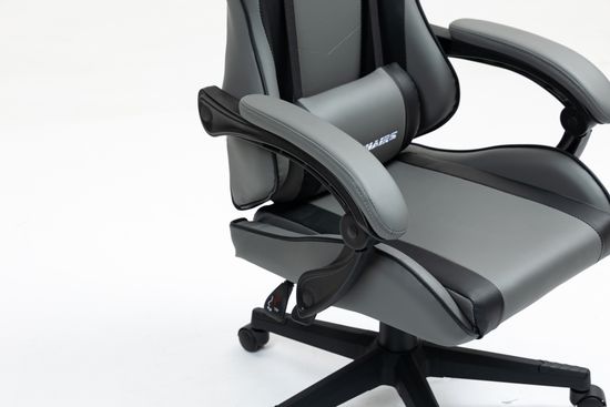 Кресло спортивное TopChairs Commander серо-черный