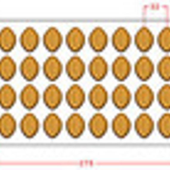 902-у | Форма для шоколадных конфет (275х175 мм)