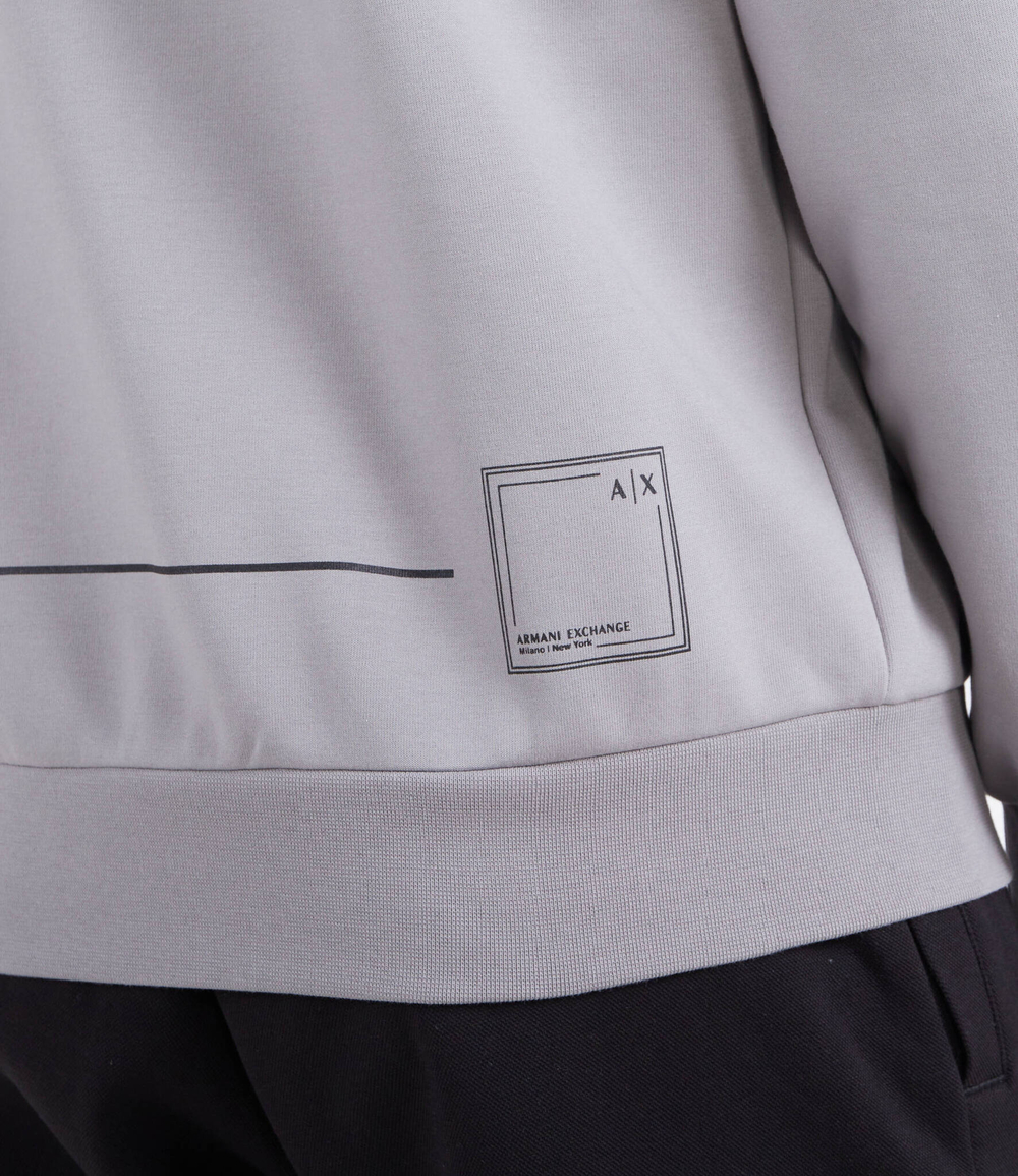 Худи Armani Exchange - серый(3RZMBC ZJCAZ)
