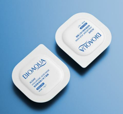 55%SALE! BIOAQUA Набор увлажняющих пудинг - масок для лица с экстрактом морских водорослей и гиалуроной кислотой. (8 шт * 7,5 гр.)