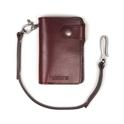 Moon Wallet Cuir + Lacet / Бордовый