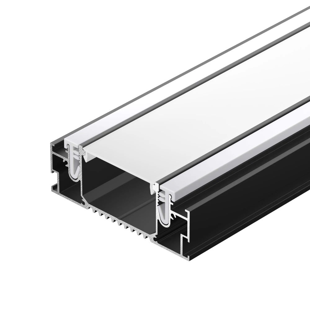 Профиль STRETCH-41-CEIL-CENTER-2000 BLACK (Arlight, Алюминий) 055206