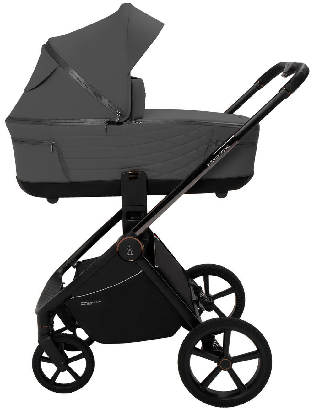 Детская коляска Sweet Baby Elegante Therma SBL 2 в 1 Dark Grey