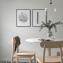 IKEA BILD  (ИКЕА БИЛД)  -  Плакат, план города, Стокгольм, 40x50 см.