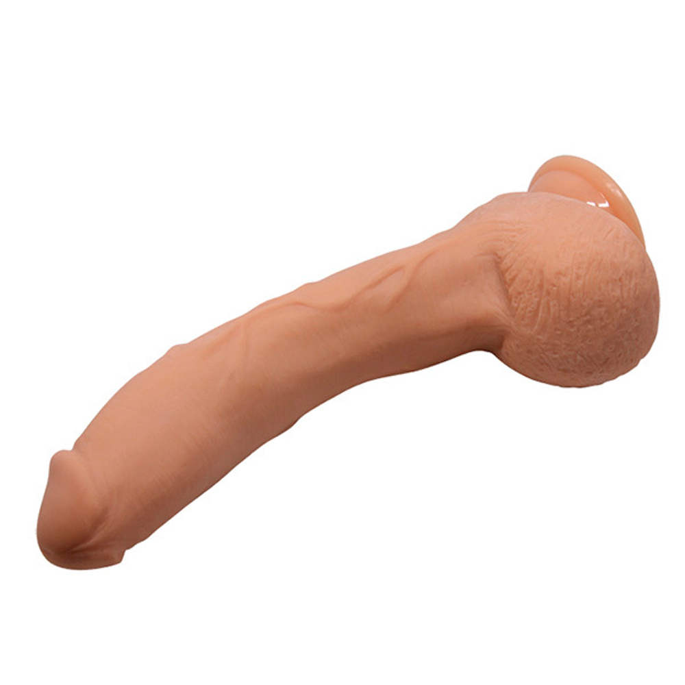 Телесный фаллоимитатор-гигант 27см на присоске Baile Jack BW-008039NR