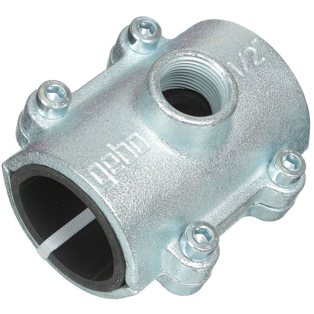 Седелка-врезка 1" 1/2х3/4", DN 40х20, чугун, внутр рез, Gebo, 01.261.28.0502