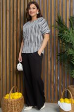 Блуза Альхена (черно-белая) Б13317-3М LT Collection