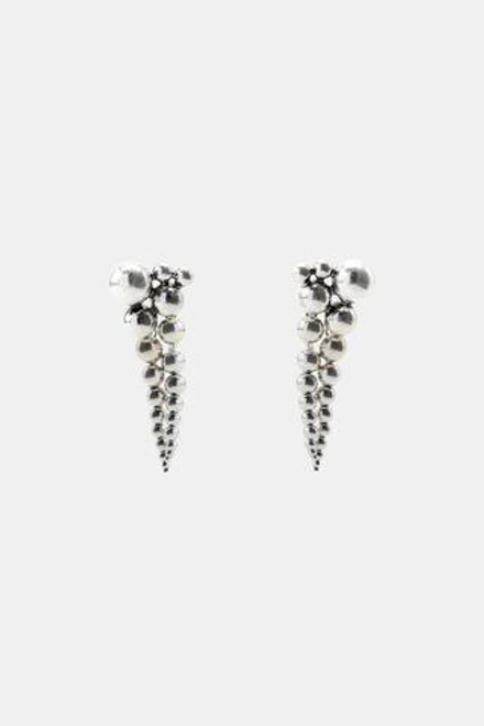 ZARA ДЛИННЫЕ СЕРЬГИ С МЕТАЛЛИЧЕСКИМИ ШАРИКАМИ, СЕРЕБРИСТЫЙ