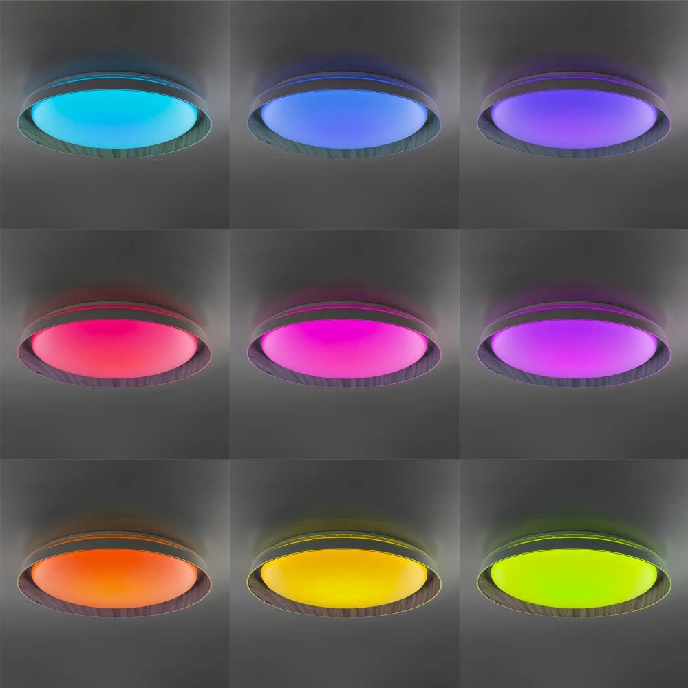 Citilux MEGA CL752452G LED RGB Светильник с пультом Белый+Клён