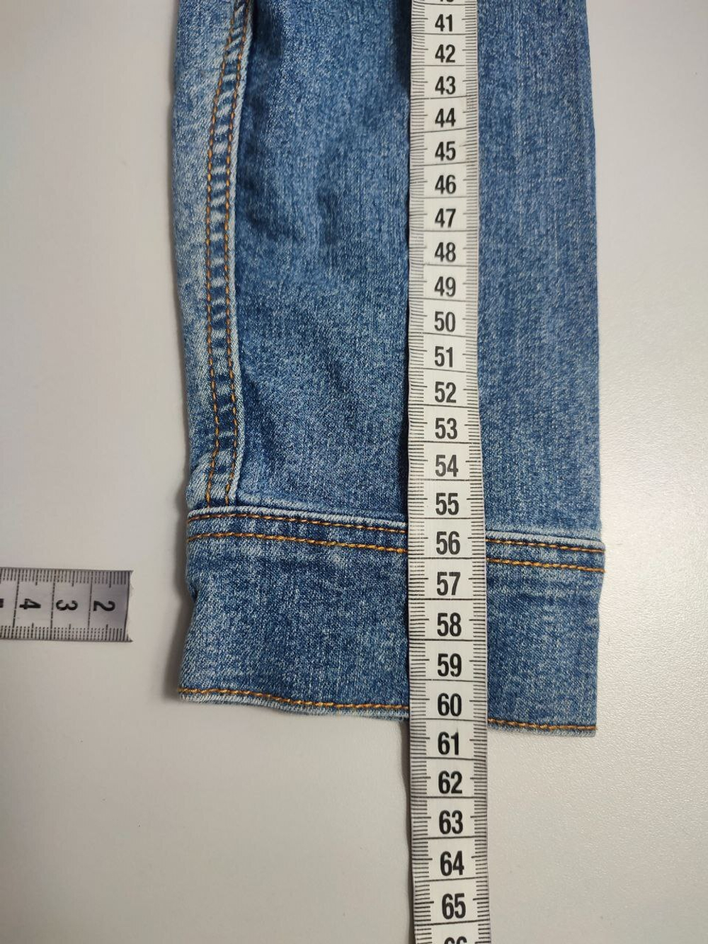 Рубашка H&M джинсовая 46 размер