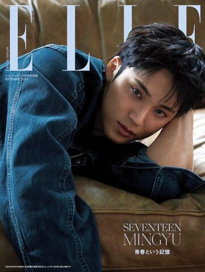 публикация ELLE JAPAN - 2025.09 SPECIAL Edition SEVENTEEN MINGYU B Type