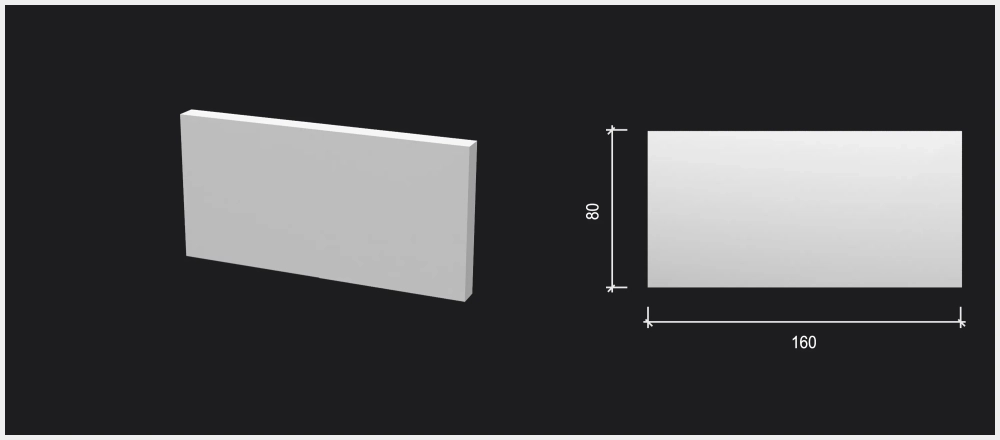Комплектующий элемент DD708/U4 для плинтуса - конверт в пол влево