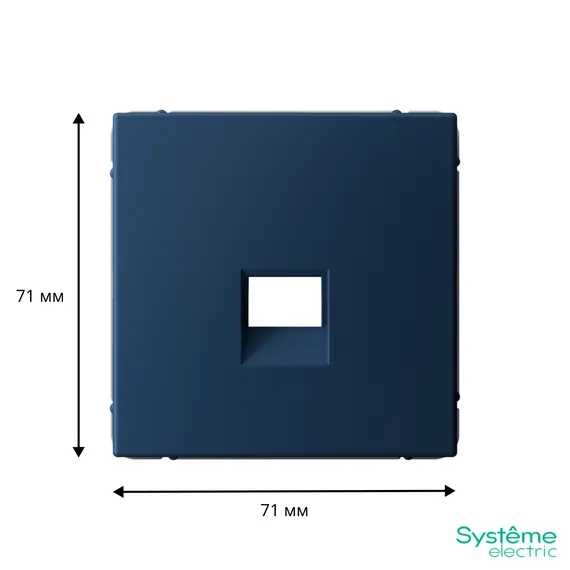 Накладка информационная ArtGallery типа Keystone аквамарин SE GAL001184