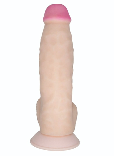 Супергигант-реалистик из киберкожи - 34,5 см. (Цвет: телесный)