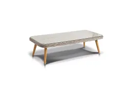 "Прованс" столик журнальный из ротанга, цвет бежевый