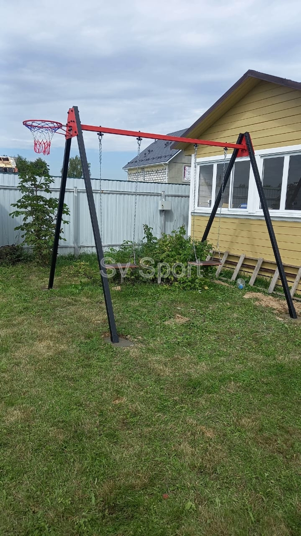 Монтаж уличных качелей Sv Sport