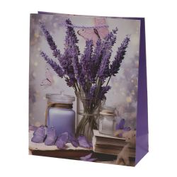 GAEM Пакет подарочный M (бумага 210г/м2, блок микс 12шт), L25,5 W10 H32 см, 4в.