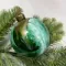 Набор стеклянных шаров Акварель зеленая 80 мм., 6 шт., Christmas DeLuxe (87195)