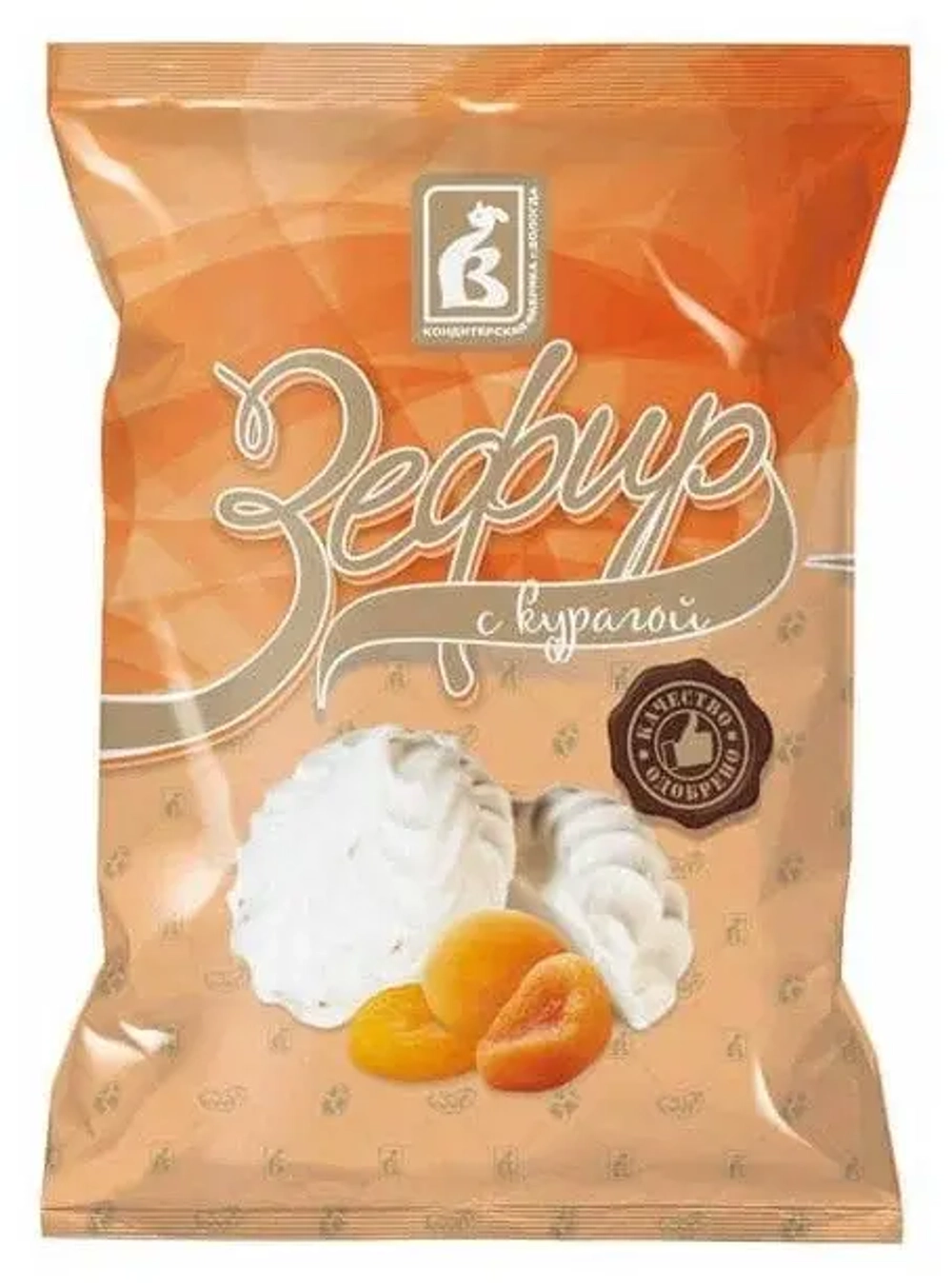 Зефир неглазированный с Курагой, 250 гр.