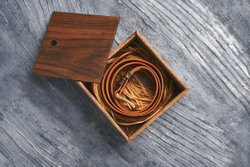 Ремень из гладкой итальянской кожи, цвет «хаки» (камуфляж), латунная пряжка