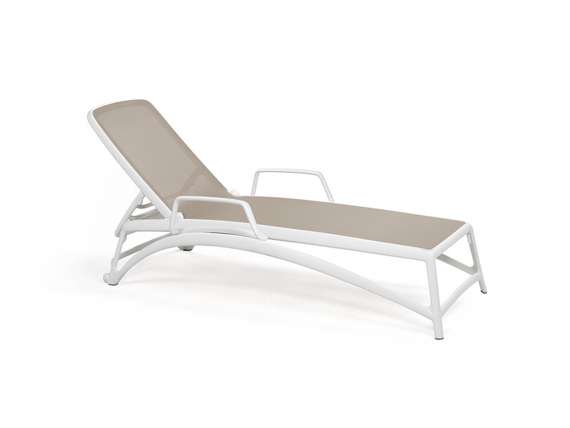 Шезлонг Atlantico белый, тортора
