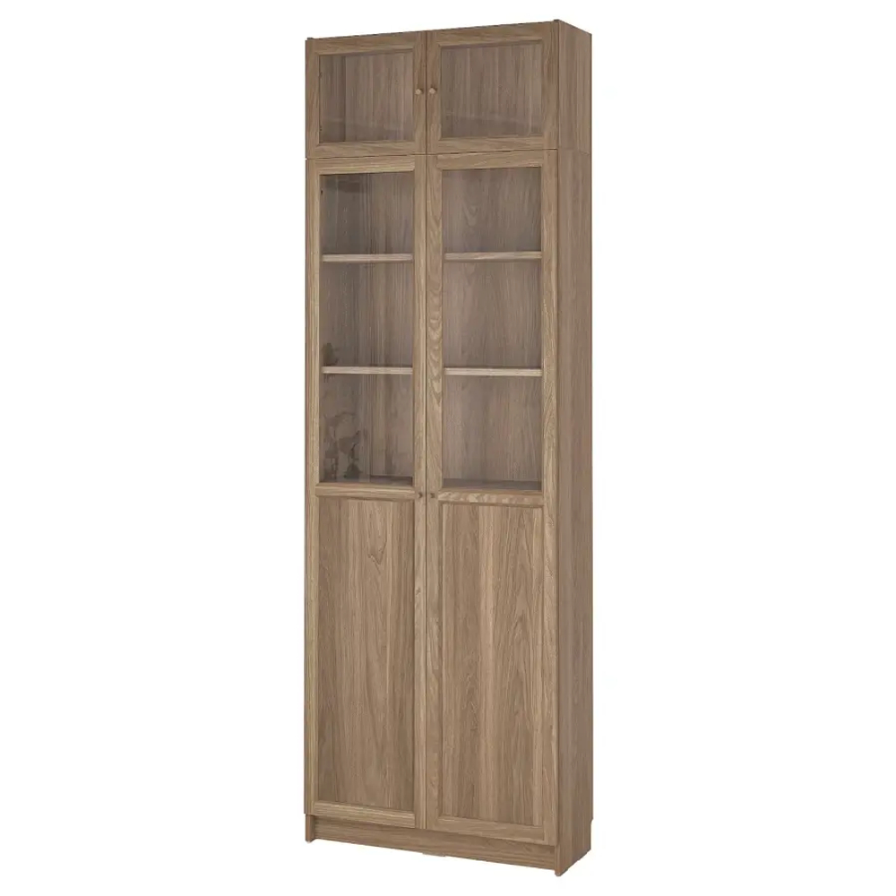 BILLY / OXBERG Книжный шкаф со стеклянными дверцами ИКЕА