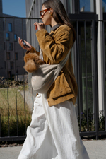 Сумка-слинг "Пони-Кенгурони" Льняная