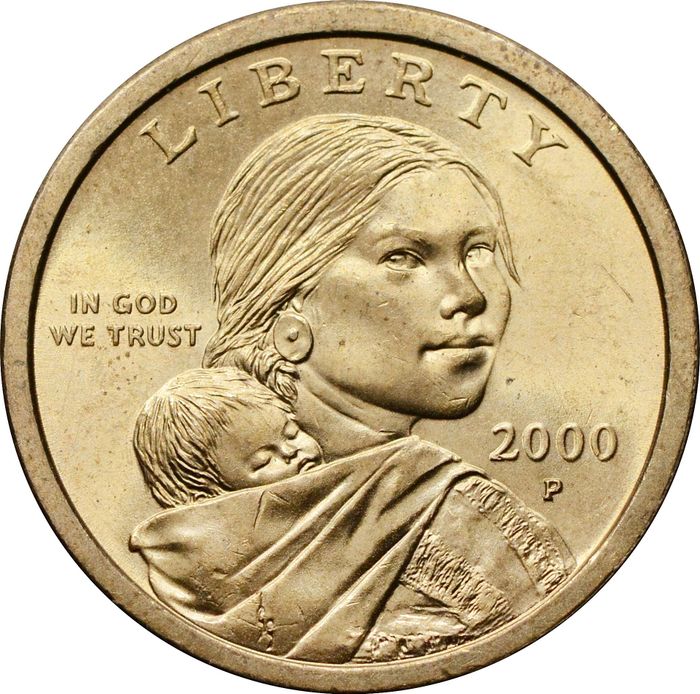1 доллар (dollar) 2000 США «Сакагавея» P