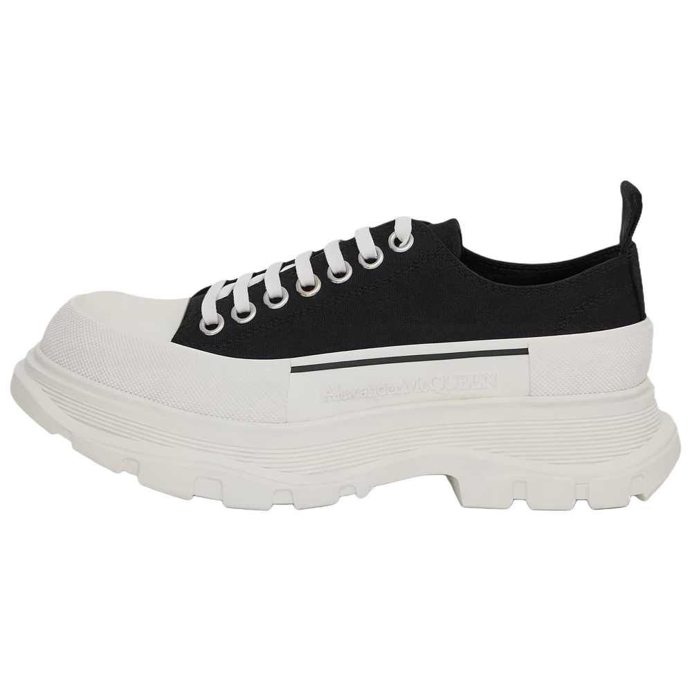 Alexander McQueen Tread Slick Lace Up "Black White"