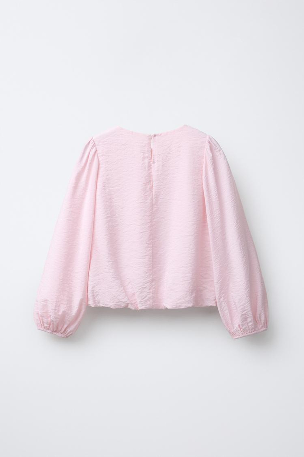 ZARA РАТЛАСНАЯ БЛУЗКА С ЖЕМЧУГОМ, РОЗОВЫЙ