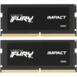 Оперативная память Kingston FURY Impact, CL40 (Kit of 2) SO-DIMM DDR 5 DIMM 32Gb PC44800, 5600Mhz (KF556S40IBK2-32)