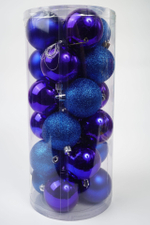 Набор шаров 24шт 6см синий SYQA-012103-B